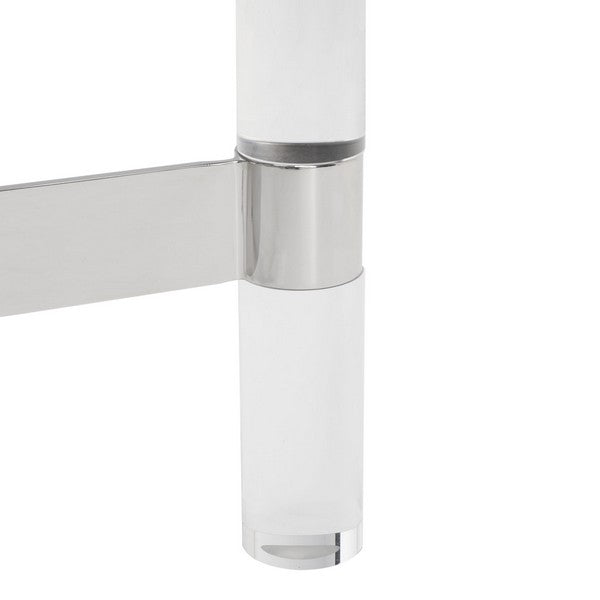 Safavieh Suzanna Acrylic Accent Table - Silver | Accent Tables | Modishstore - 5