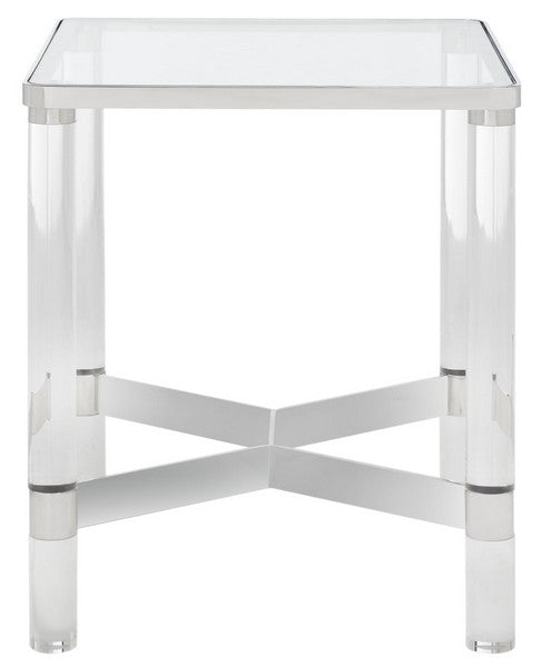 Safavieh Suzanna Acrylic Accent Table - Silver | Accent Tables | Modishstore - 2