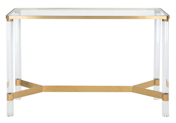 Safavieh Suzanna Acrylic Console Table - Brass | Console Tables | Modishstore - 2