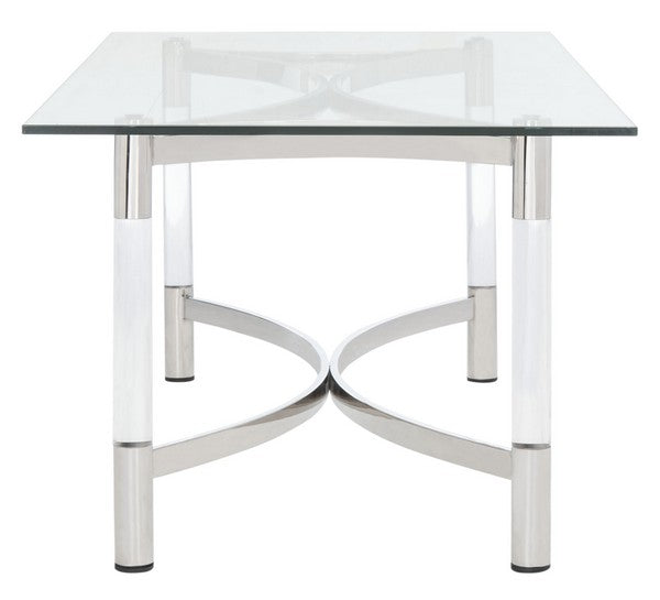 Safavieh Letty Acrylic Coffee Table - Silver | Coffee Tables | Modishstore - 3