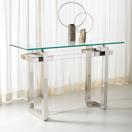 Safavieh Montrelle Acrylic Console Table - Silver | Console Tables | Modishstore