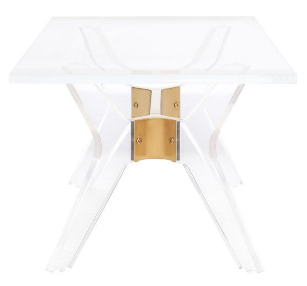 Safavieh Werner Acrylic Coffee Table - Brass | Coffee Tables | Modishstore - 4
