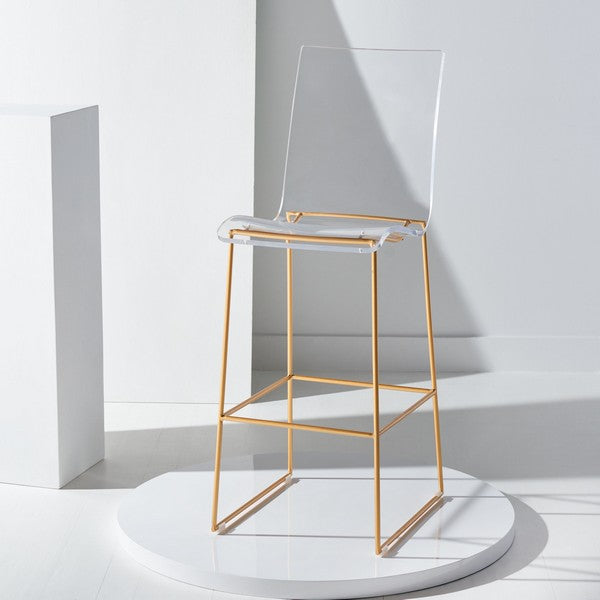 Safavieh Bryant Acrylic Barstool - Clear | Bar Stools | Modishstore