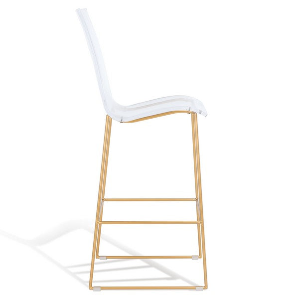 Safavieh Bryant Acrylic Barstool - Clear | Bar Stools | Modishstore - 4