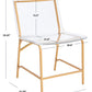 Safavieh Bryant Acrylic Dining Chair Set Of 2 - Clear | Dining Chairs | Modishstore - 3