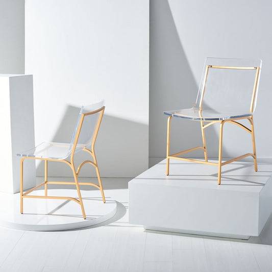 Safavieh Bryant Acrylic Dining Chair Set Of 2 - Clear | Dining Chairs | Modishstore