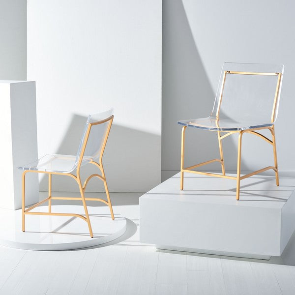 Safavieh Bryant Acrylic Dining Chair Set Of 2 - Clear | Dining Chairs | Modishstore