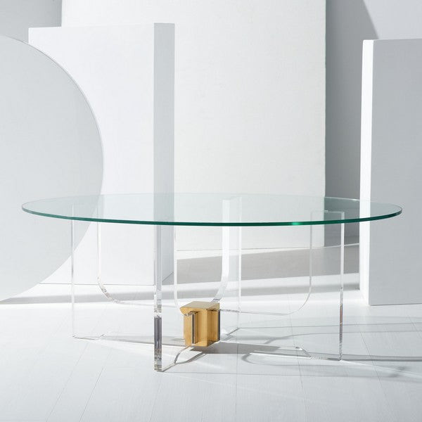 Safavieh Jasleen Acrylic Coffee Table - Clear | Coffee Tables | Modishstore