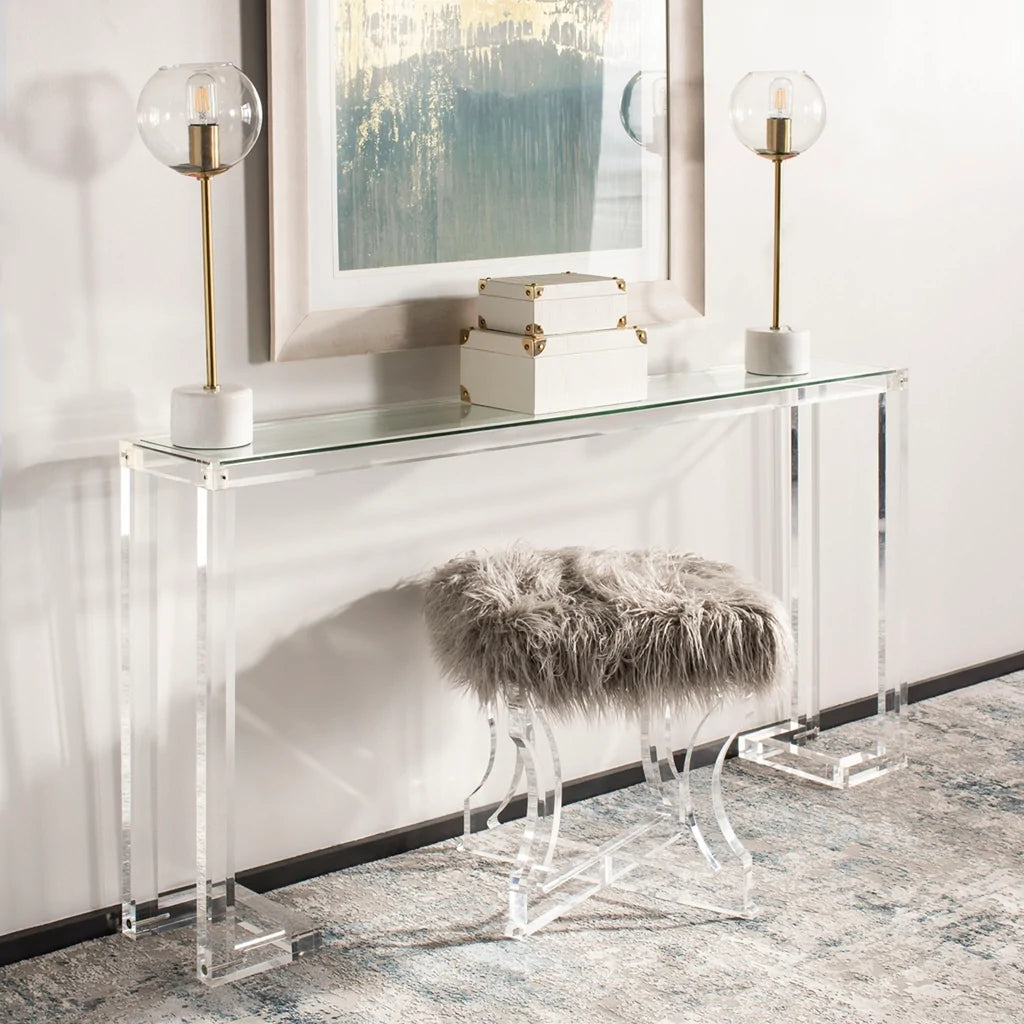 Safavieh Benji Acrylic Console Table - Clear | Console Tables | Modishstore