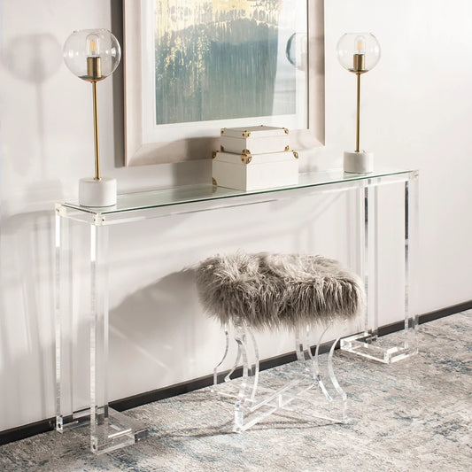 Safavieh Benji Acrylic Console Table - Clear | Console Tables | Modishstore