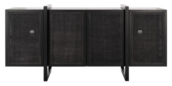 Safavieh Cordelia Rattan Sideboard - Black | Sideboards | Modishstore - 2