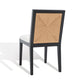 Safavieh Emilio Woven Dining Chair Set Of 2 - Black | Dining Chairs | Modishstore - 5