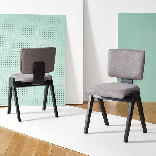 Safavieh Alisyn Wood Dining Chair Set Of 2 - Black | Dining Chairs | Modishstore
