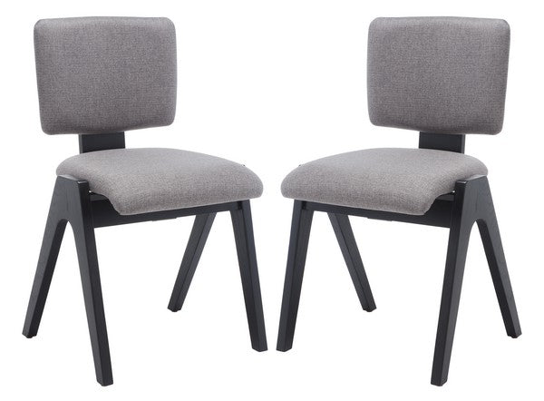 Safavieh Alisyn Wood Dining Chair Set Of 2 - Black | Dining Chairs | Modishstore - 4