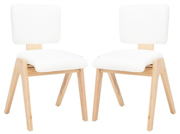 Safavieh Alisyn Wood Dining Chair Set Of 2 - Natural | Dining Chairs | Modishstore - 4