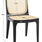 Safavieh Frank Rattan Dining Chair Set Of 2 - Black | Dining Chairs | Modishstore - 3