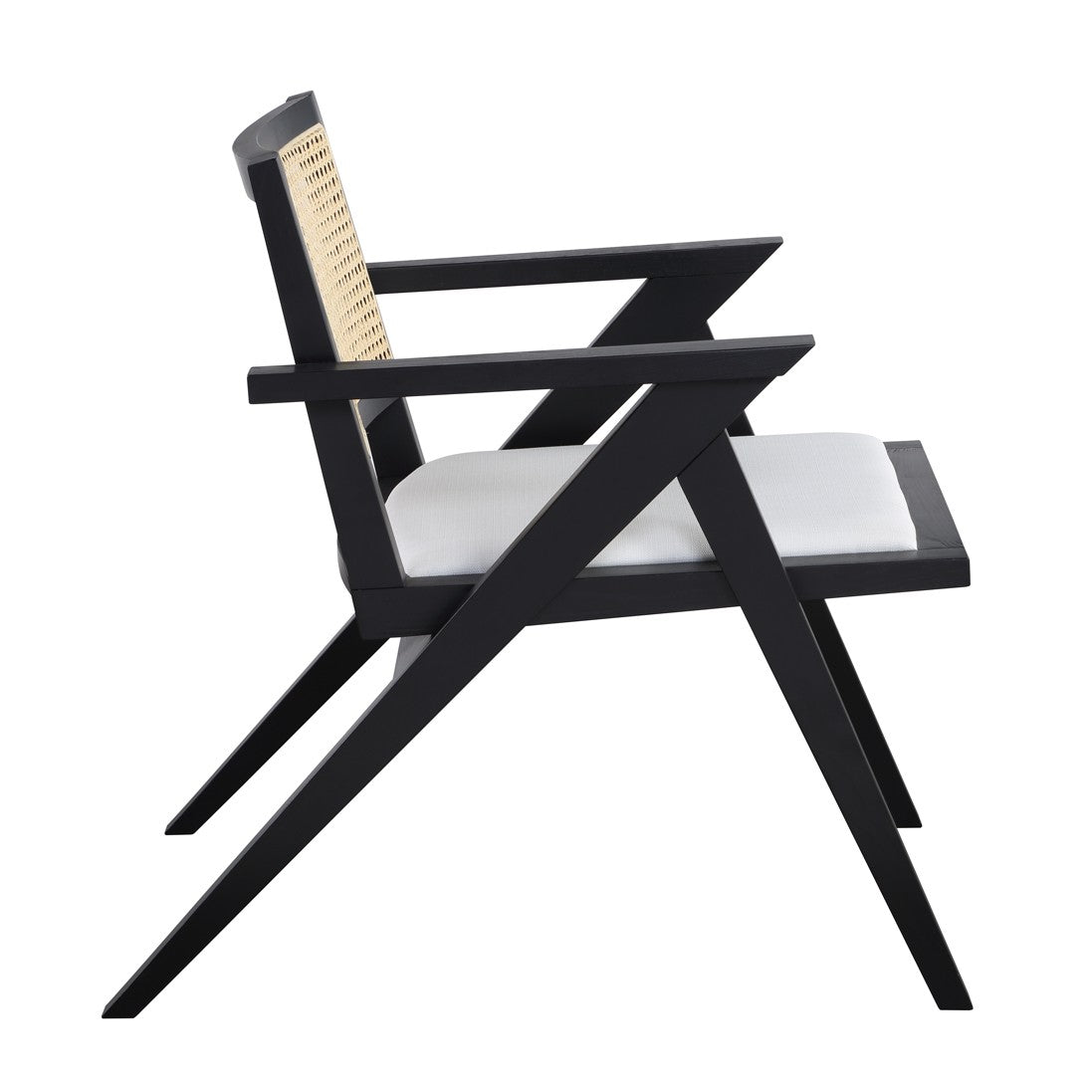 Safavieh Krystine Rattan Accent Chair - Black | Accent Chairs | Modishstore - 2