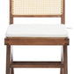 Safavieh Colette Rattan Dining Chair Set Of 2 - Walnut | Dining Chairs | Modishstore - 2