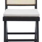 Safavieh Colette Rattan Counter Stool - Black | Counter Stools | Modishstore - 2