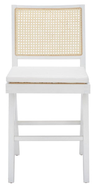 Safavieh Colette Rattan Counter Stool - White | Counter Stools | Modishstore - 2