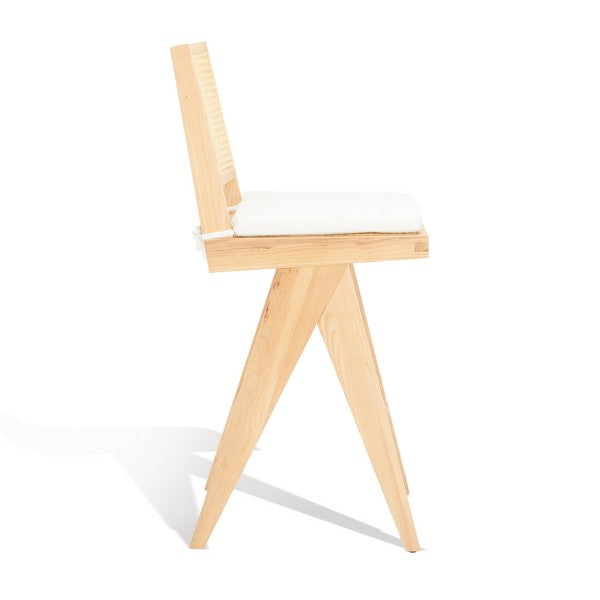 Safavieh Colette Rattan Barstool - Natural | Bar Stools | Modishstore - 4