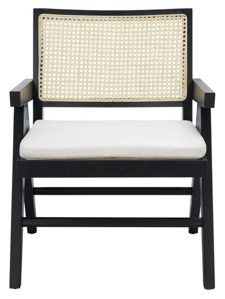 Safavieh Colette Rattan Accent Chair - Black | Accent Chairs | Modishstore - 2