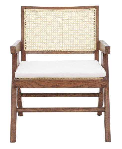 Safavieh Colette Rattan Accent Chair - Walnut | Accent Chairs | Modishstore - 2