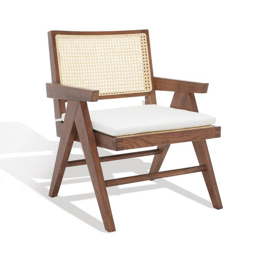 Safavieh Colette Rattan Accent Chair - Walnut | Accent Chairs | Modishstore