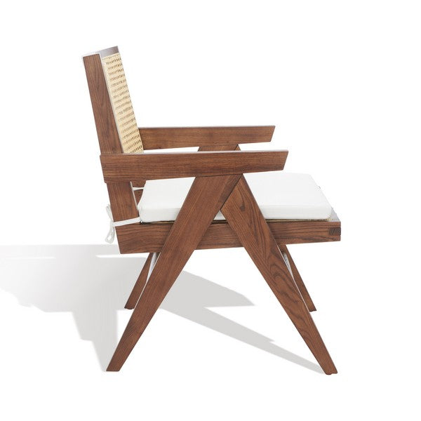 Safavieh Colette Rattan Accent Chair - Walnut | Accent Chairs | Modishstore - 3