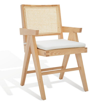 Safavieh Colette Rattan Armchair | Dining Chairs | Modishstore