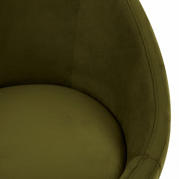 Safavieh Razia Channel Tufted Tub Chair - Olive | Accent Chairs | Modishstore - 3
