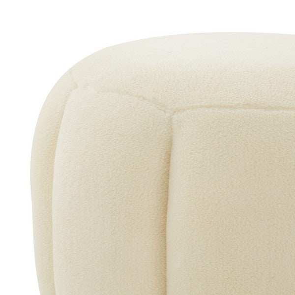 Safavieh Maxine Channel Tufted Otttoman - Creme | Ottomans | Modishstore - 4