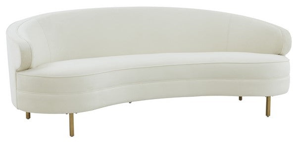 Safavieh Primrose Curved Sofa - Creme | Sofas | Modishstore - 4