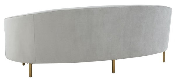 Safavieh Primrose Curved Sofa - Light Gray | Sofas | Modishstore - 5