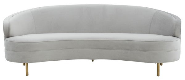 Safavieh Primrose Curved Sofa - Light Gray | Sofas | Modishstore - 2