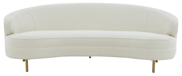 Safavieh Primrose Curved Sofa - Ivory | Sofas | Modishstore - 2