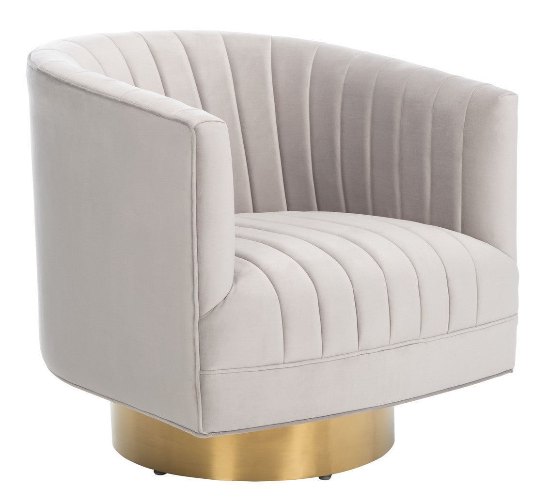 Safavieh Josephine Swivel Barrel Chair | Accent Chairs | Modishstore - 8