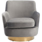 Safavieh Pyrite Velvet Swivel Chair | Accent Chairs | Modishstore - 7