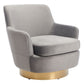 Safavieh Pyrite Velvet Swivel Chair | Accent Chairs | Modishstore - 10