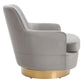 Safavieh Pyrite Velvet Swivel Chair | Accent Chairs | Modishstore - 8