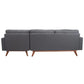 Safavieh Gneiss Modern Sectional Sofa - Slate | Sectional | Modishstore - 3