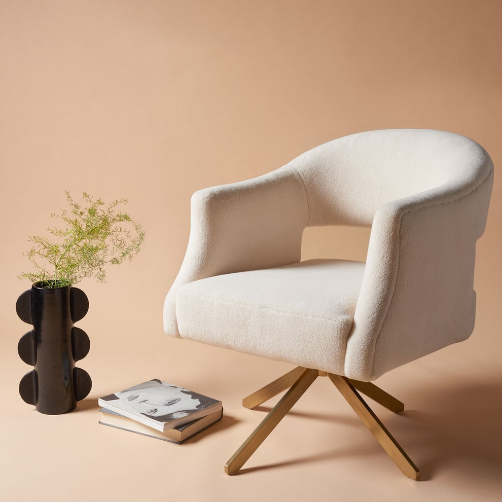 Safavieh Quartz Swivel Accent Chair | Accent Chairs | Modishstore - 11