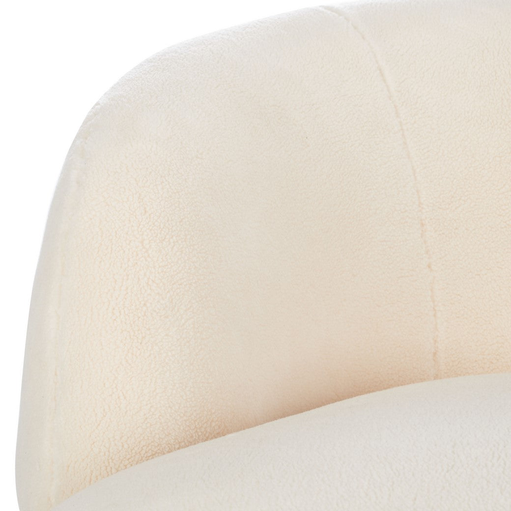 Safavieh Flynn Faux Lamb Wool Swivel Ch | Accent Chairs | Modishstore - 5