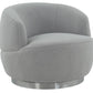 Safavieh Flynn Faux Lamb Wool Swivel Ch - Light Gray | Accent Chairs | Modishstore - 5