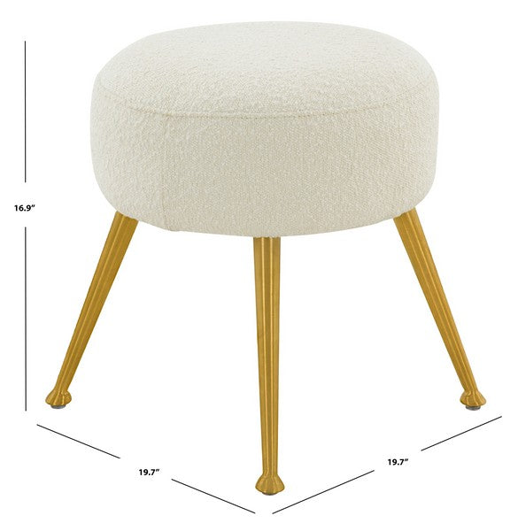 Safavieh Anna Ottoman - Ivory | Ottomans | Modishstore - 3