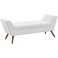 Safavieh Damian Tufted Bench - White | Benches | Modishstore - 4