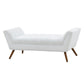 Safavieh Damian Tufted Bench - White | Benches | Modishstore - 3