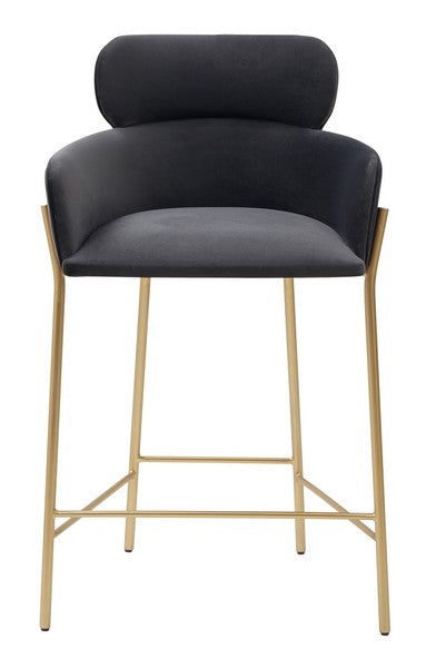 Safavieh Charlize Velvet Counter Stool | Bar Stools | Modishstore - 10