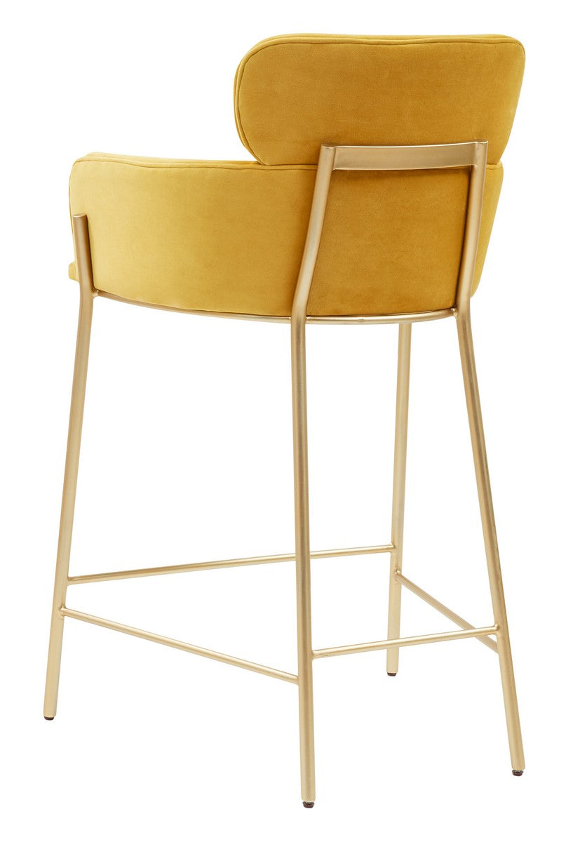 Safavieh Charlize Velvet Counter Stool | Bar Stools | Modishstore - 13