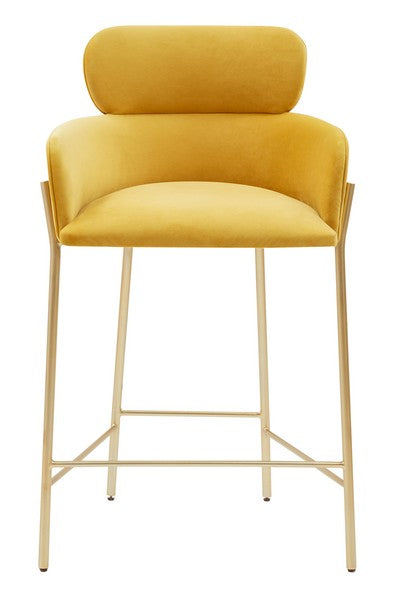 Safavieh Charlize Velvet Counter Stool | Bar Stools | Modishstore - 15